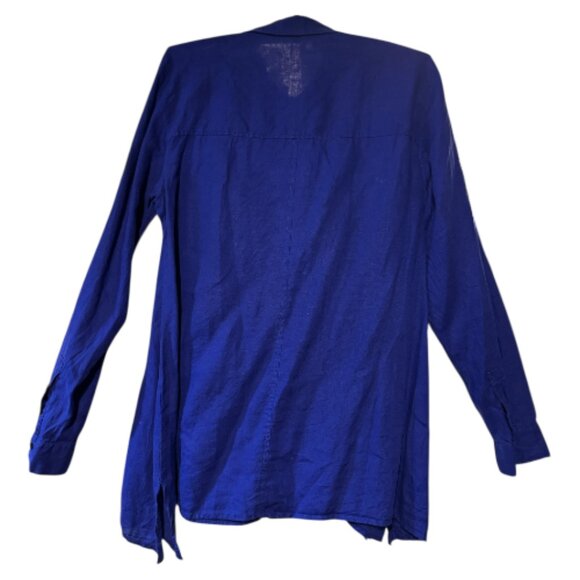 Eileen Fisher Casual A-Line Linen Blouse - Picture 2 of 6